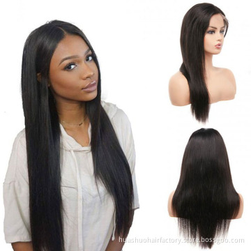100% Peruvian human hair full lace wig for black women,human hair full lace front wig with baby hair